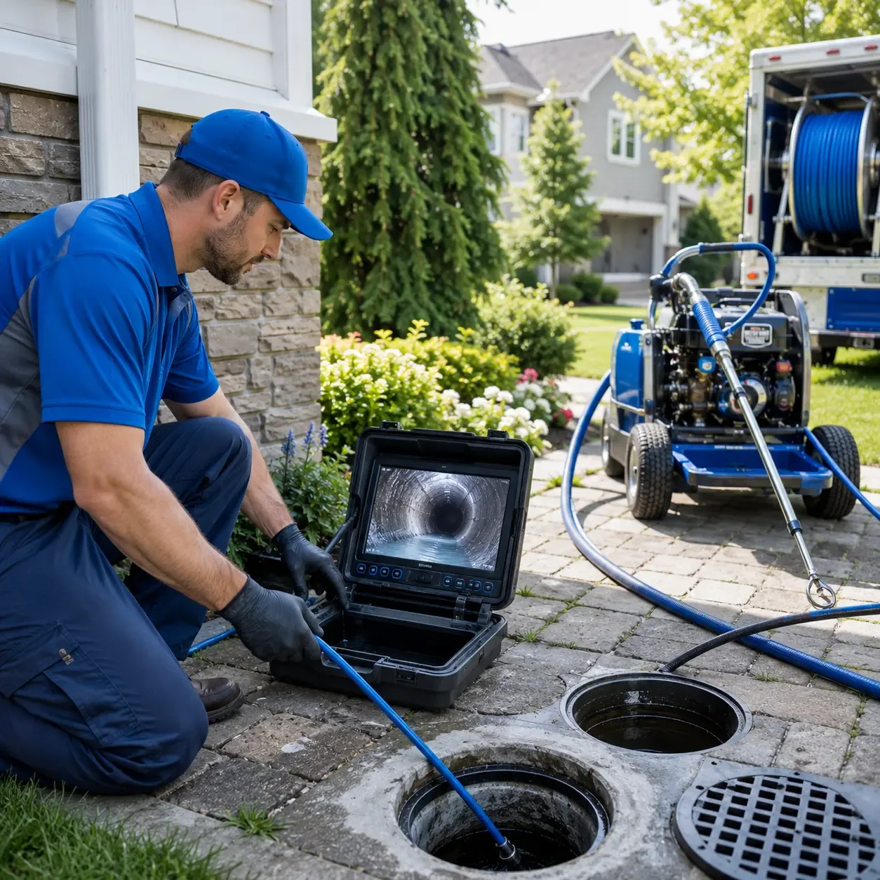Outdoor drain cleaning professionals serving Calvert, TX