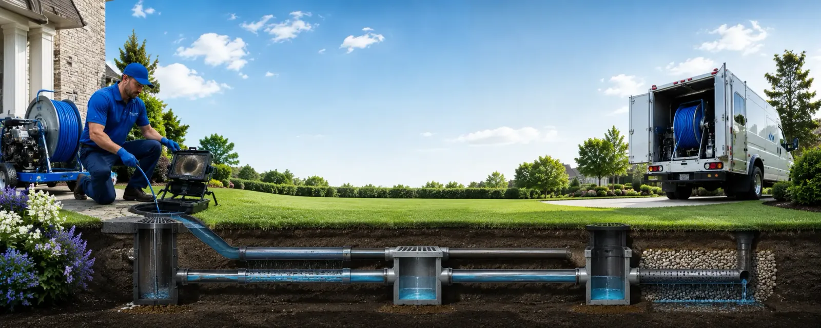 Outdoor drain cleaning information for Calvert, TX